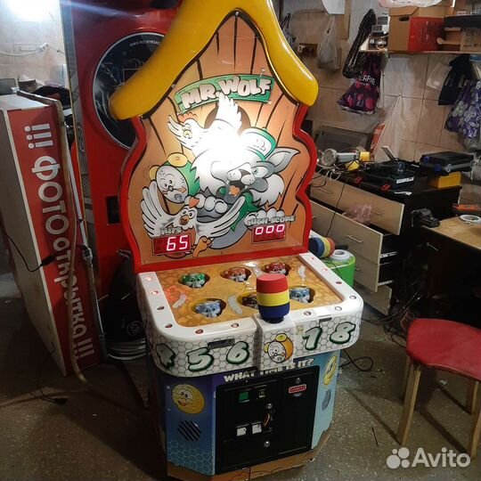 Игровой аппарат- колотушка Mr. wolf