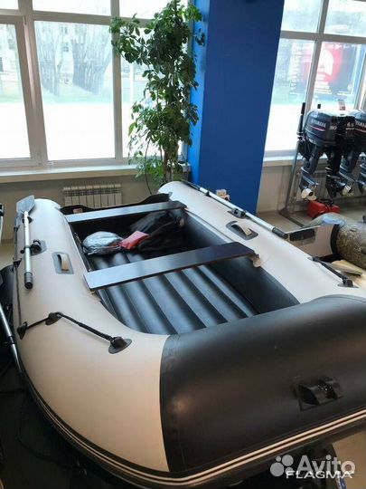 Лодка пвх Stormline Classic Air 335 серо-черная