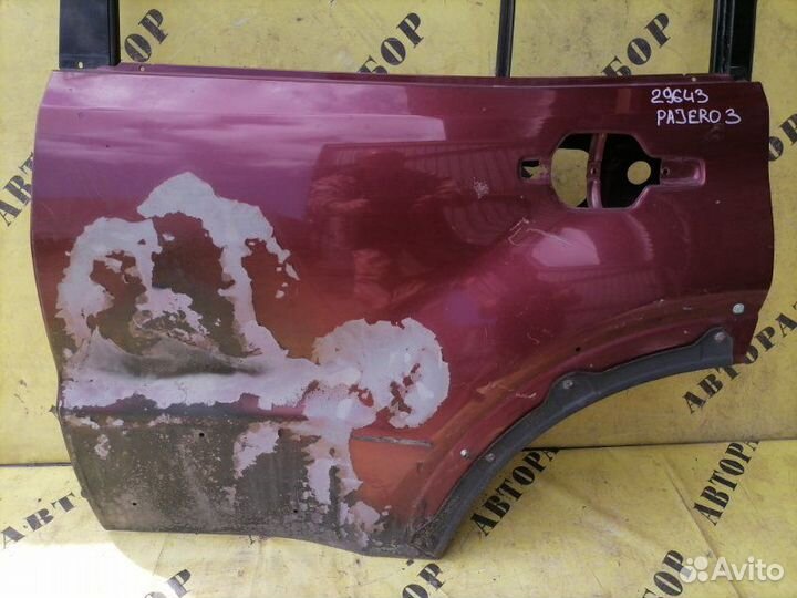 Дверь задняя левая Mitsubishi Pajero3 (V6 V7)