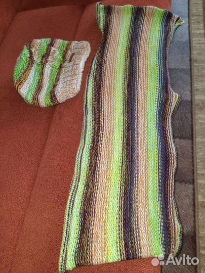 Шапка зимняя со снудом женская