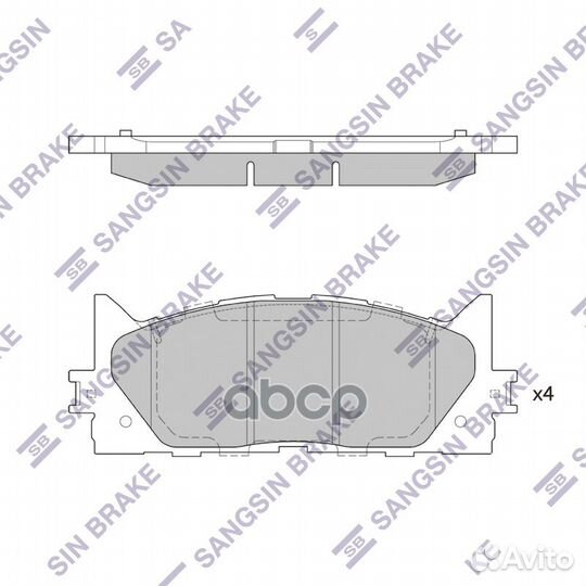 Колодки тормозные SP2080 Sangsin brake