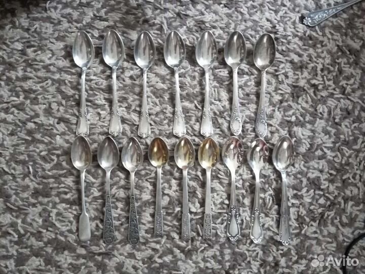 Ложка чайная серебро 875' зiд