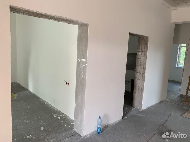 Механизированная штукатурка, шпатлевка, покраска