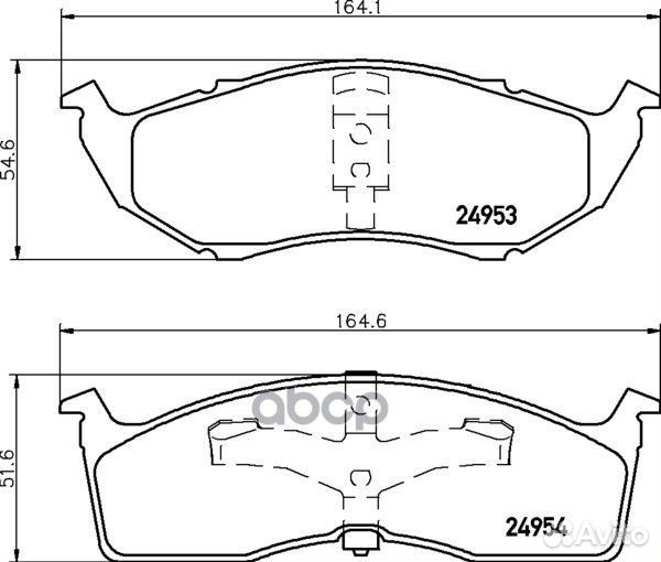 Колодки тормозные дисковые передн. grand voyage
