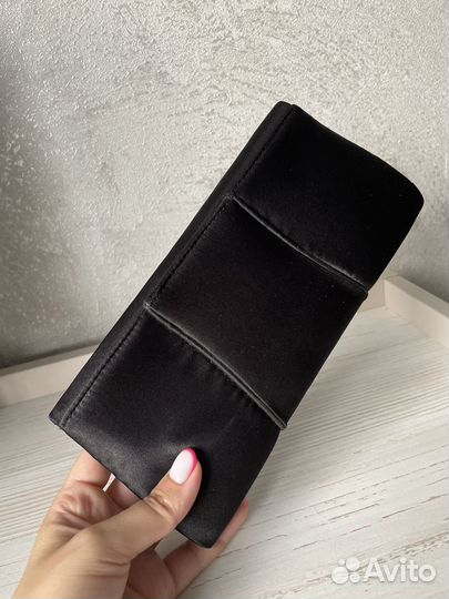 Клатч черный тканевый