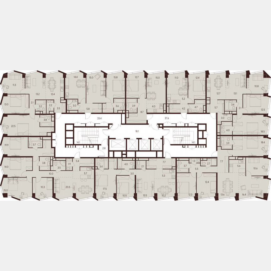 2-к. квартира, 77,2 м², 26/26 эт.
