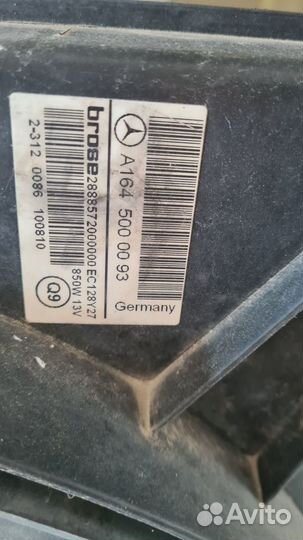 Вентилятор охлаждения на мерседес gl350 блок управ