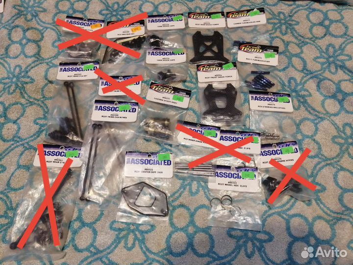 Запчасти для Баги и траги 1/8 team associated