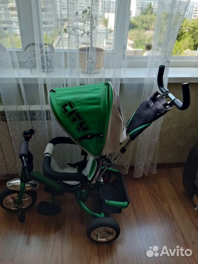 Трехколесный велосипед коляска