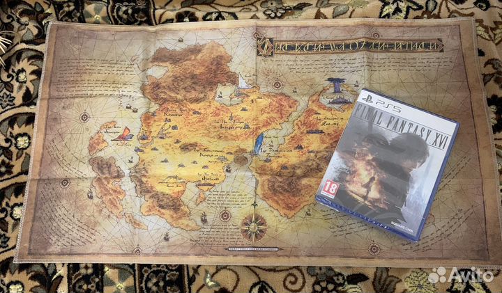Final Fantasy XVI Deluxe стилбук и карта