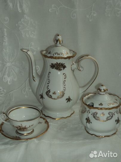 Кофейный сервиз ГДР Рейхенбах