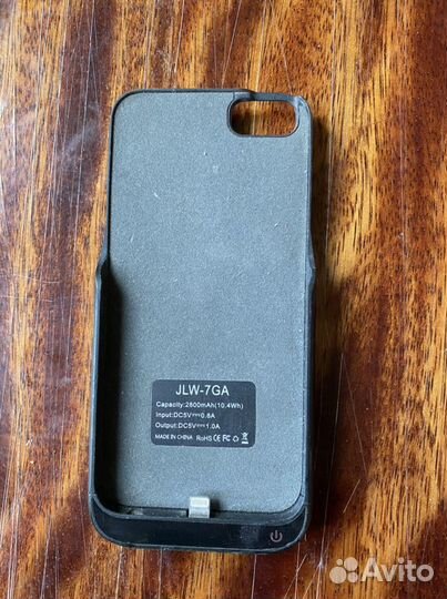 Зарядка на iPhone 7 чехол
