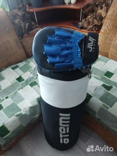 Боксерская груша(90/30, 40 кг) + лапы