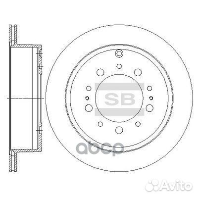 Диск тормозной SD4032 Sangsin brake