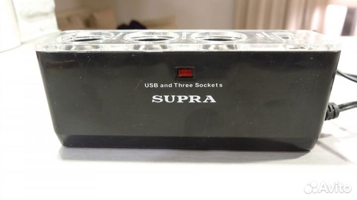 Разветвитель прикуривателя для авто Supra