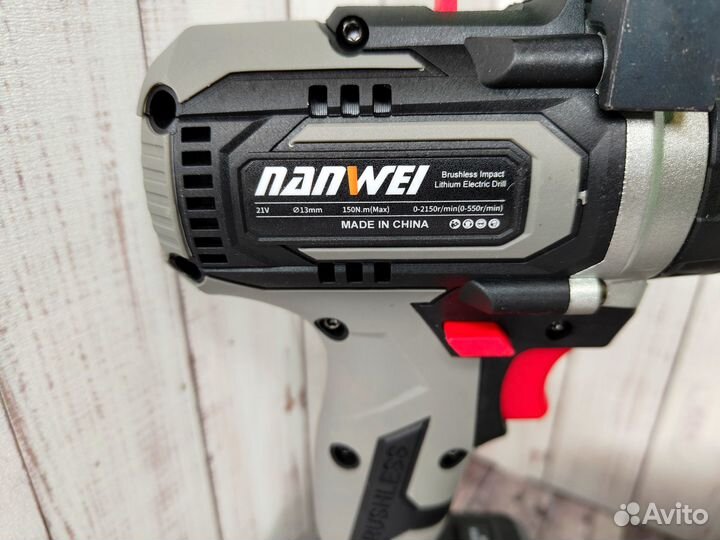 Ледобур шуруповерт Nanwei 150N.m 7.5А 2шт Оригинал
