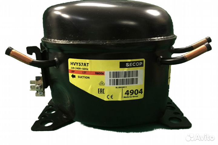 Компрессор для холодильника HVY 57 AT R600 91Вт в