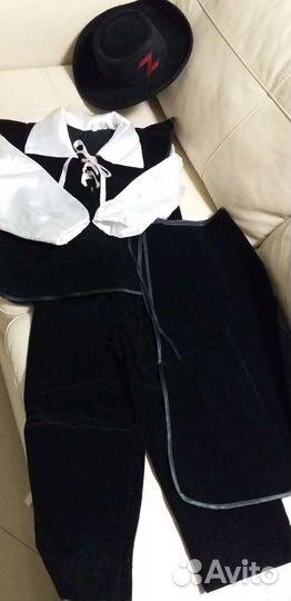 Детский костюм для праздника Зорро 4 в 1