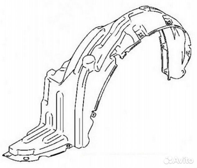 Подкрылок лев suzuki: liana 02
