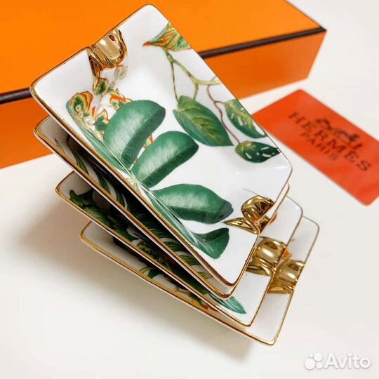Пепельница фарфор Hermes Passifolia набор