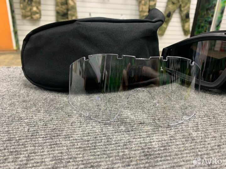 Такические Очки со сменными линзами Черные
