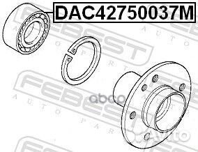 Подшипник ступичный задний 42X75X37 DAC42750037