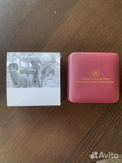 Монета серебро 2011 3 Канада Черноногий хорек