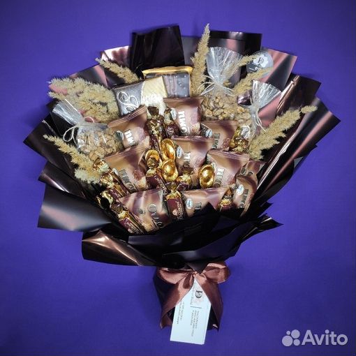 Съедобный букет из конфет