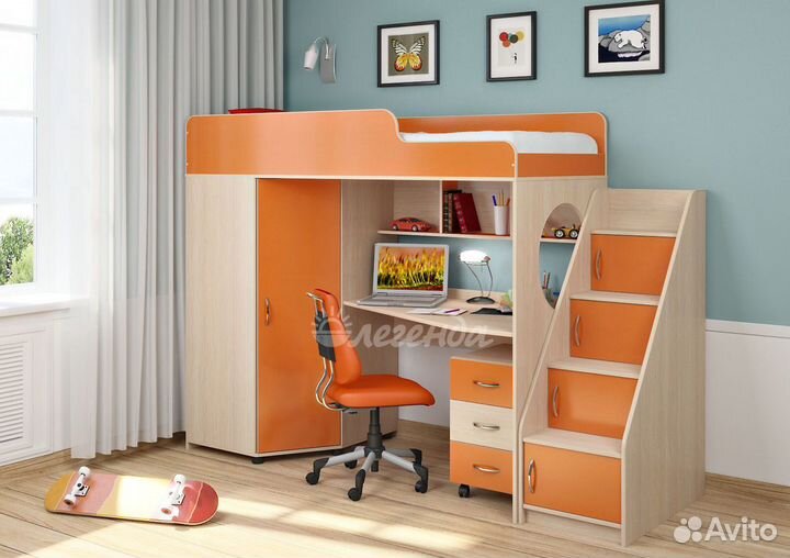 Кровать чердак