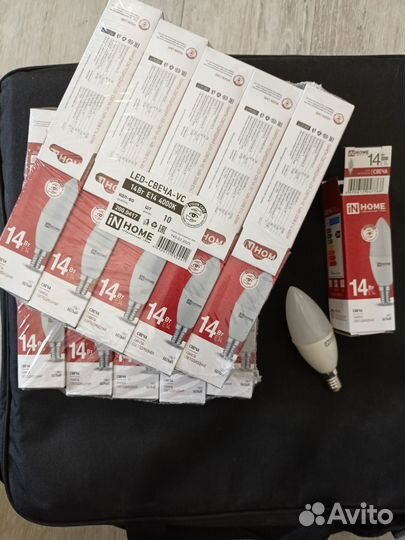 Светодиодная лампа 14 Вт, свеча е14