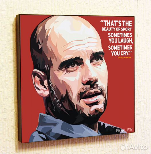 Картина Постер Поп-Арт Хосеп Гвардиола Манчестер