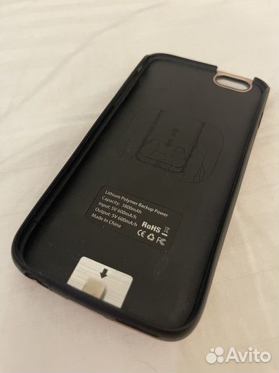 Чехол аккумулятор iPhone 6s защитное стекло