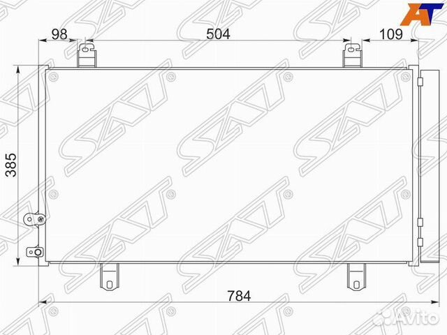 Радиатор кондиционера Toyota Camry V50