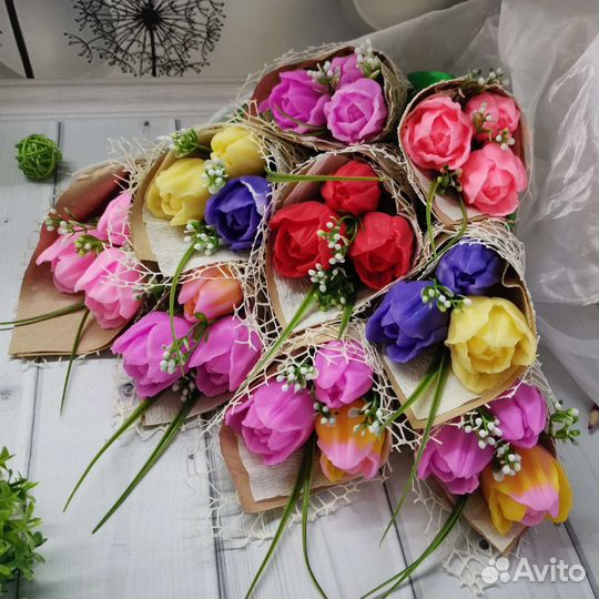 Букет из мыла