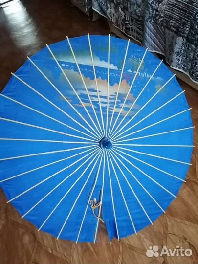 Зонт шелковый раритетный 50х