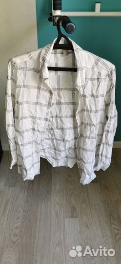 Рубашка блузка H&M, 48 размер, тонкий хлопок
