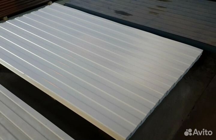 Профнастил профлист / С8 / для забора / цинк цветн