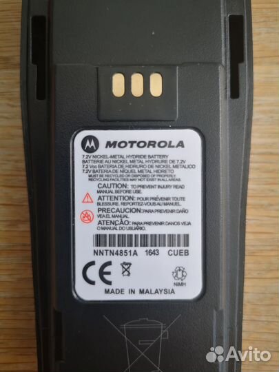 Аккумулятор для радиостанции Motorola. nntn4851a