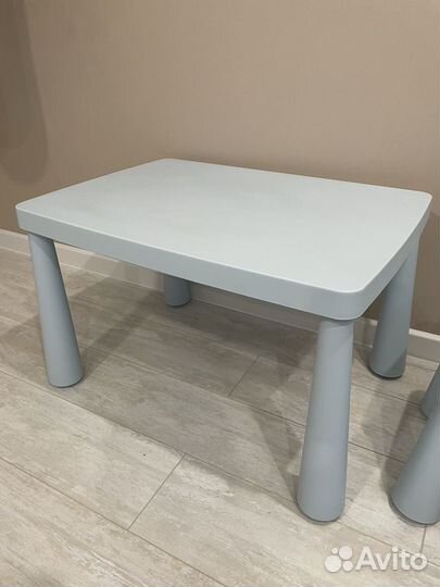 Детский стол и стул IKEA маммут