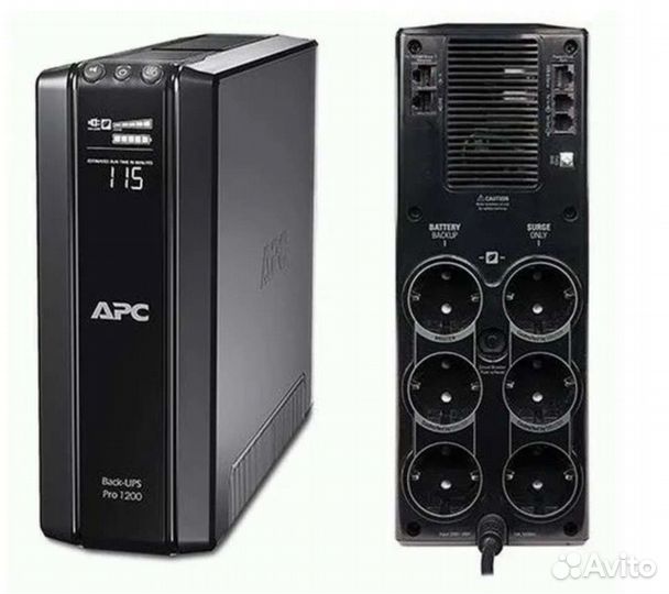 Ибп APC Back-UPS Pro BR1200G-RS, 1200вa