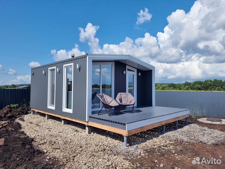 Модульный дом в стиле барнхаус под ключ