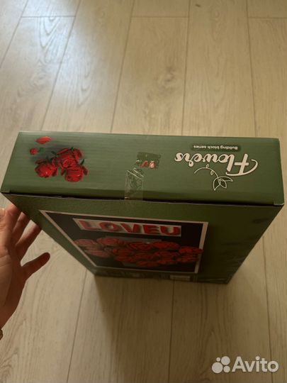 Flowers конструктор Цветы Розы Букет на подставке