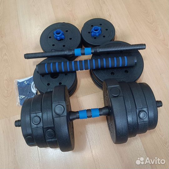 Гантели разборные новые 2 по 15. Штанга