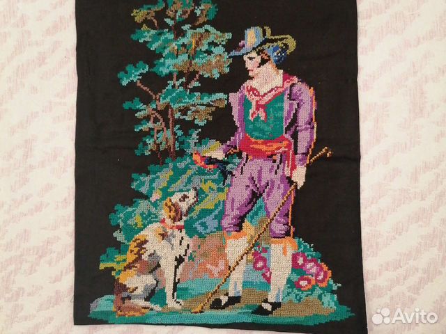 Старинная Картина вышивка крестом