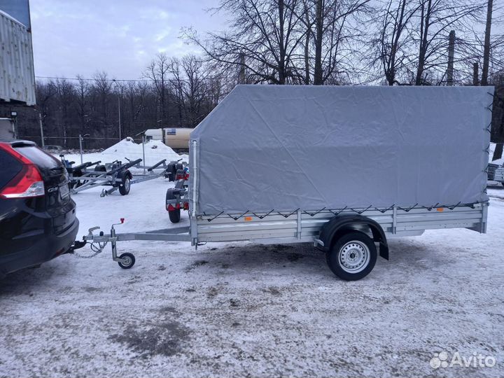 Прицеп 17.022 для снегохода с тентом для охотников