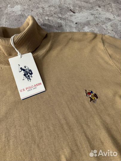 Водолазка US polo assn мужская светлая