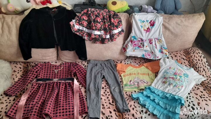 Вещи пакетом на девочку 104-110 торг