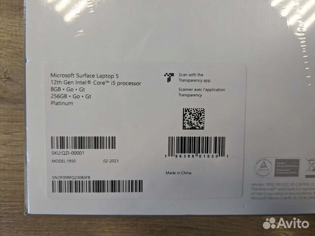 Microsoft Surface Laptop 5 13.5 в ассортименте объявление продам