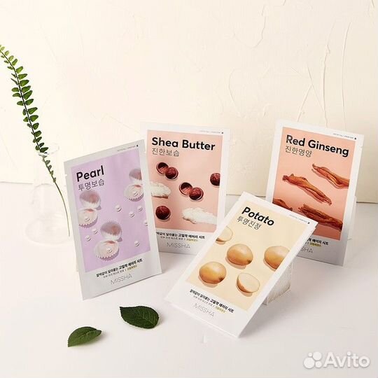 Missha Тонизирующая тканевая маска с женьшенем