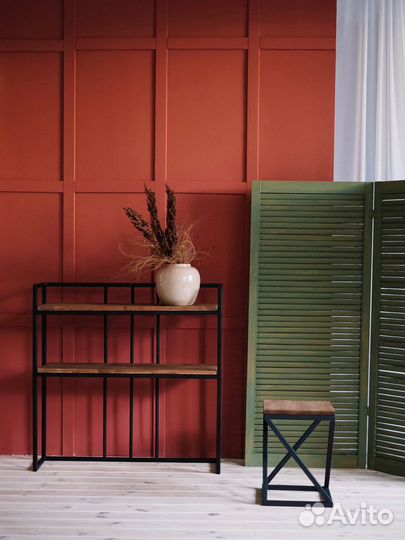 Комплект: стойка, табурет в стиле лофт